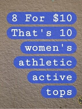 Bundle Of 8 For ;/$10 Womens Athletic Active Wear Tops Tshirts  Like New Small